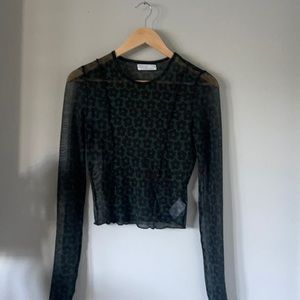 Floral Mesh long sleeve